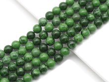 Load image into Gallery viewer, Genuine Green Strawberry Quartz Round Smooth Beads, Sku#U1367