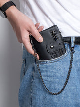 Load image into Gallery viewer, Retro Genuine Leather Bifold Wallet with Dual Zippers | Coin &amp; Card Organizer