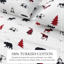 Load image into Gallery viewer, 100% Turkish Cotton Flannel Sheet Sets - Boulder Collection
