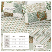 Load image into Gallery viewer, Floral Patchwork Quilt Set - Damia Collection