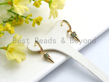 Load image into Gallery viewer, CZ Spike Dangle Earrings, Sku#J67