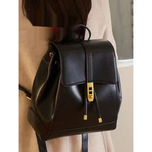 Load image into Gallery viewer, Women's Large Capacity PU Leather Backpack &amp; Shoulder Bag – Everyday Carry | Brown &amp; Black