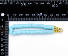 Load image into Gallery viewer, Colorful Heishi Bead with heart bracelets, sku#O111