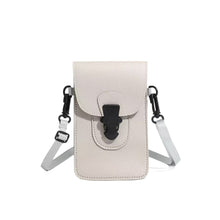 Load image into Gallery viewer, Minimalist Lock-Clasp Crossbody Mini Bag – PU Leather Unisex Shoulder Bag
