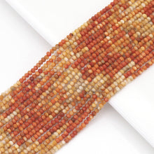 Load image into Gallery viewer, 2x3mm Genuine Coral Faceted Rondelle Beads, Sku#U1702