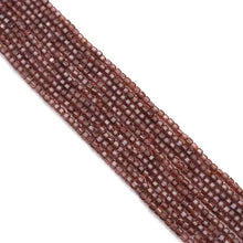 Load image into Gallery viewer, Genuine Garnet Faceted Cube Beads, 2.5mm, Sku#U1550