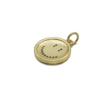 Load image into Gallery viewer, CZ Pave Enamel Smiley Face Charm, Sku#F1519C