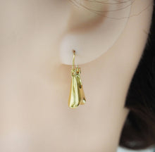 Load image into Gallery viewer, Gold Silver Purse Lady's Bag Shape Earrings, Sku#B332