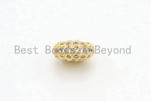 Load image into Gallery viewer, CZ Micro Pave Spacer Beads, Rondelle Spacer Beads,Sku#G48