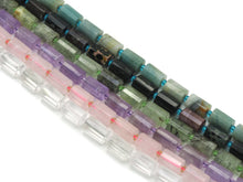 Load image into Gallery viewer, Natural Faceted Cylinder Gemstone Beads, 10x14mm, Sku#HY14