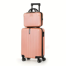 Load image into Gallery viewer, 2-Piece Spinner Luggage Set – 20” Carry-On &amp; 14” Crossbody Handbag