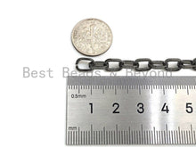Load image into Gallery viewer, 6x9mm Textured Paper Clip Chain by Yard, E512