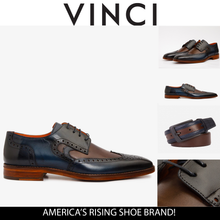 Load image into Gallery viewer, The Neiva Navy/Brown Wingtip Semi Brogue Derby Men  Shoe