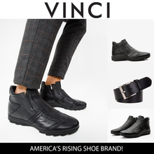 Load image into Gallery viewer, The Montreal Black Leather Casual Zip-Up Ankle Men Boot