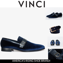 Load image into Gallery viewer, The Casaletti Navy Blue Bit Loafer Men Shoe