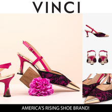 Load image into Gallery viewer, The Bali Fuchsia Leather Slingback Women Sandal