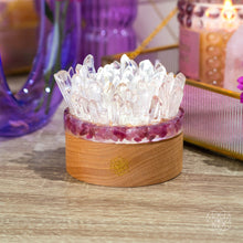 Load image into Gallery viewer, Find My Peace - Quartz &amp; Tourmaline Lamp of Blooming Tranquility