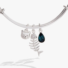 Load image into Gallery viewer, Fish Bone Cat Bangle