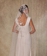 Load image into Gallery viewer, Flower Embroideried Wedding Veil- D230