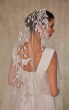Load image into Gallery viewer, Flower Embroideried Wedding Veil- D230