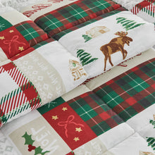 Load image into Gallery viewer, Reversible Christmas Comforter and Sham Set - Holiday / Lodge Odette Collection
