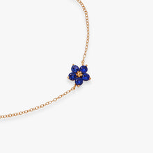 Load image into Gallery viewer, Crystal Forget-Me-Not Flower Bracelet