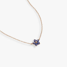 Load image into Gallery viewer, Crystal Forget-Me-Not Flower Necklace