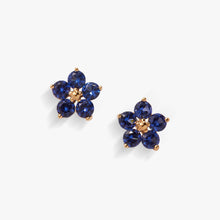 Load image into Gallery viewer, Crystal Forget-Me-Not Flower Earrings