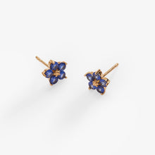 Load image into Gallery viewer, Crystal Forget-Me-Not Flower Earrings