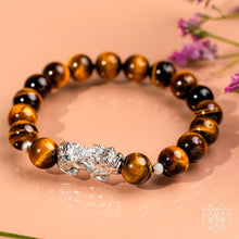 Load image into Gallery viewer, Fortune Flows - Tiger’s Eye &amp; Pixiu Bracelet