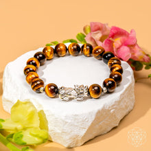 Load image into Gallery viewer, Fortune Flows - Tiger’s Eye &amp; Pixiu Bracelet