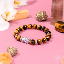 Load image into Gallery viewer, Fortune Flows - Tiger’s Eye &amp; Pixiu Bracelet