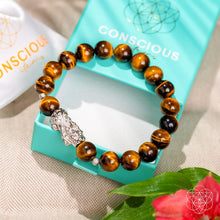 Load image into Gallery viewer, Fortune Flows - Tiger’s Eye &amp; Pixiu Bracelet