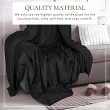 Load image into Gallery viewer, Velvet Plush Sherpa Bed Blanket - Sherpa Fleece Collection