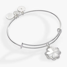 Load image into Gallery viewer, Four-Leaf Clover Charm Bangle