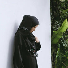 Load image into Gallery viewer, Free Palestine Chiffon Hijab – Cultural Statement Scarf with Arabic Letter Design (MH107）