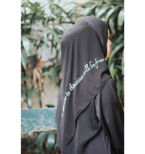 Load image into Gallery viewer, Free Palestine Chiffon Hijab – Cultural Statement Scarf with Arabic Letter Design (MH107）