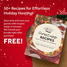 Load image into Gallery viewer, Vintage Christmas Tree Wall Art with Free Christmas Recipe Book