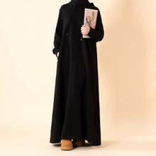 Load image into Gallery viewer, French Terry Hoodie Abaya With Pockets  (MA340)