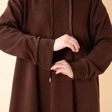 Load image into Gallery viewer, French Terry Hoodie Abaya With Pockets  (MA340)