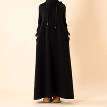 Load image into Gallery viewer, French Terry Hoodie Abaya With Pockets  (MA340)