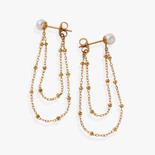 Load image into Gallery viewer, Freshwater Pearl Front-and-Back Earrings