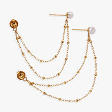 Load image into Gallery viewer, Freshwater Pearl Front-and-Back Earrings