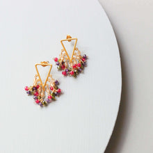 Load image into Gallery viewer, Rainbow Fringe Earrings