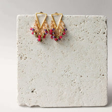 Load image into Gallery viewer, Labradorite Fringe Earrings