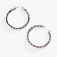 Load image into Gallery viewer, Frozen French Rope Hoop Earrings