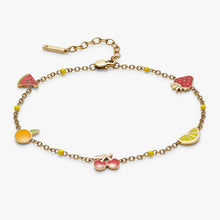Load image into Gallery viewer, Fruit Inline Charm Anklet