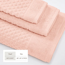 Load image into Gallery viewer, Cotton Diamond Waffle Weave Bath Towel Set - Grayson Collection