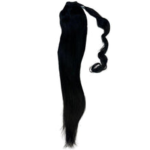 Load image into Gallery viewer, Jet Black 100% Human Hair Ponytail Extension