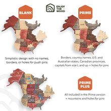 Load image into Gallery viewer, 3D Wooden World Map Fusion